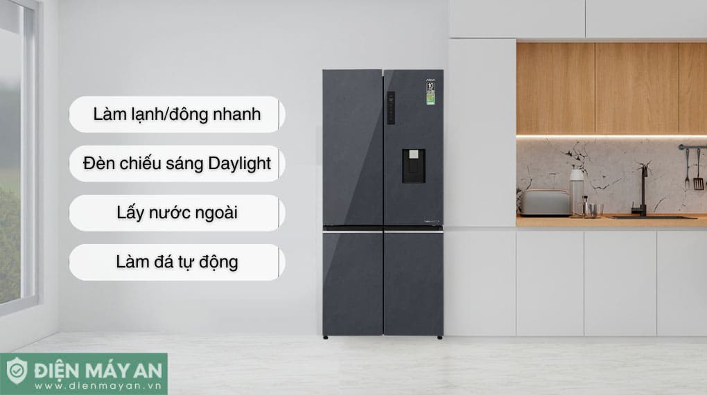 Tủ lạnh Aqua Inverter 522 lít Multi Door AQR-MA600XA(WGL)U1